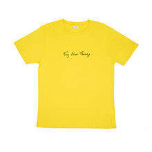 Load image into Gallery viewer, Try New Things Shirt - Yellow (Size M)
