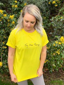 Try New Things Shirt - Yellow (Size M)